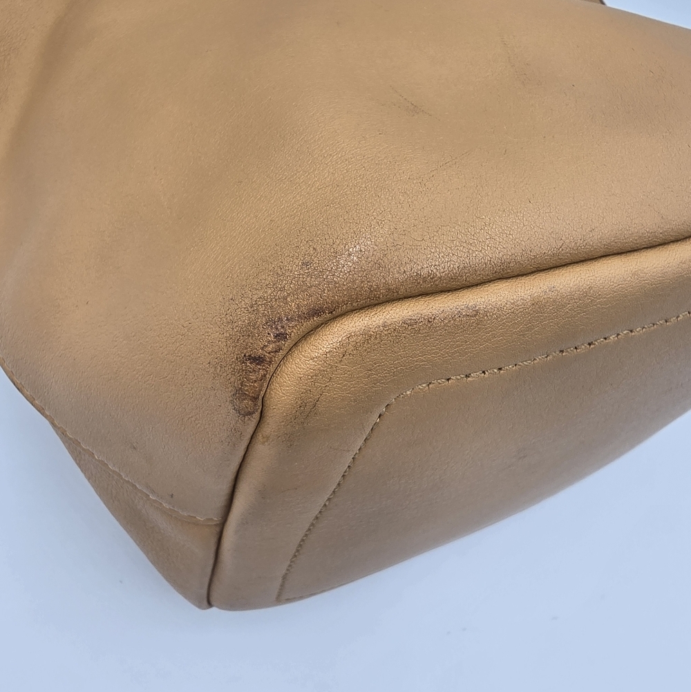 Vintage COACH 9823 Camel Leather Hobo Legacy Shoulder Bag Purse Made USA *flaws* - Picture 12 of 16